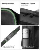 LUGGEX Travel Duffel Bags, Expandable Collapsible Luggage with Spinner Wheels, Lightweight, without Telescopic Handle, Large Capacity Suitcases with Wheel for Men Women (Black, 55L-113L)