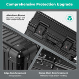 TIYFIY 20 Inch Carry On Luggage with Cup Holder & USB Port, Airline Approved PC Hardshell Suitcase for Business & Weekend Travel, Zipperless Aluminum Frame, TSA Lock & 360° Wheels