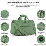 Hanke Underseat Carry On luggage Bags for Travel, Foldable Travel Bags for Women, Soft Lightweight Personal Item Travel Bag Small Carry On Bags for Airplanes, Travel Tote Bags for Women Men. Green