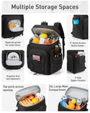 TOURIT 30L (42 Cans) Tactical Cooler Backpack – Military-Grade Insulated Back Pack with 16H Ice Retention, Leakproof Multi-Pocket Cooler Bag for Camping & Hiking, Featuring DIY Hook & Loop Panel