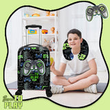 Homskiii Kids Suitcase Set for Boys Hardside Luggage with Spinner Wheels 2 Piece 16inch Toddler Suitcase for Boys Travel Carry on Luggage Airline Approved