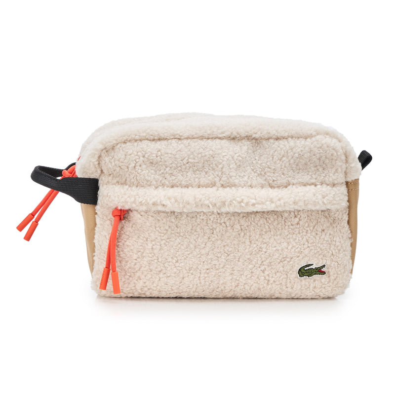 Lacoste Men's Neocroc Toilet Kit, Colorblock Natural Beige, One Size