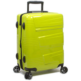 Dejuno Lumos New Generation Hardside Expandable Spinner Luggage, Lime, 3-Piece Set