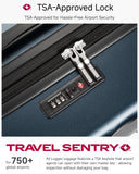 LUGGEX 28 Inch Luggage with Spinner Wheels, KVC Expandable Hardside Large Checked Suitcase (EX-Core, Navy, 28 Inch, 105L-113L)