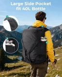 BAGSMART 4-IN-1 Duffle Bag for Travel, 40L Travel Bag Gym Duffle, TSA Carry on Backpack with Shoes Compartment & Wet Pocket, Water-resistant Workout Duffel, Grey