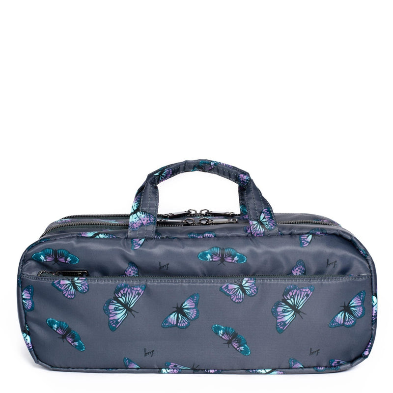 Lug Flatbed Slim Cosmetic Case, PAWS NAVY