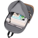 abshoo Classic Backpack for School College Bookbag Middle High School Bakcpacks for Teen Casual Daypack (Grey)
