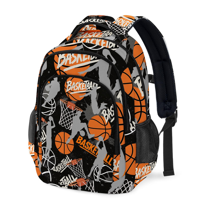Basketball Backpack for Kids,School Bookbag Large Capacity Adjustable Bookbag Durable Lighting Multi Pockets School Bag Daypack Travel (Basketball)