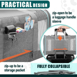 GAPZER Pet Carrier for Large Cats 20 lbs+ / Soft Sided Small Dog Travel Carriers Top Load/Collapsible Carrier Bag for Big Cat / 2 Kittens Sturdy Transport Carriers Long Trips/Medium Cats 15 pounds