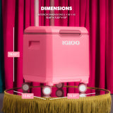 Igloo Tag Along 360 Spinner Cooler | 20 Quart Rolling Ice Chest | Thrift Pink