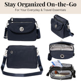 Baggallini Women's Calais Crossbody Bag, French Navy