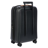 Bric's Taormina Ultra-Light Carry-On Spinner – Expandable Hard Shell Suitcase with TSA Lock, Anti-Tamper Zippers & Built-In USB Port - 21 Inch, Black