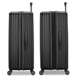 American Tourister Fathead Large Checked Luggage - Customize with Favorite Sports or Character Decal - Durable ABS Hardshell with 1.5" Expansion - 360° Spinner Wheels - RightHeight™ Handle - Black