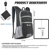 Seektop 20L Hiking Backpack Ultra Lightweight Waterproof Travel Backpack Packable Small Outdoor Bag Foldable Day Pack for Women Men