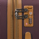 Dejuno Legion 3-PC Hardside Spinner TSA Combination Lock Luggage Set - Burgundy