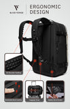 BlackVoyage Vortex Vacuum Seal Travel Backpack 60L Expandable Air Compression System Water Resistant TSA Lock Carry-On Suitcase Luggage White AERO - Vacuum Pump Included
