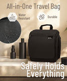 DD D&D Wanderlust D&D Hanging Travel Toiletry Bag for Men and Women – Cosmetics, Makeup and Toiletries Organizer Kit with 10 Compartments, YKK Zippers, XXL Metal Swivel Hook, Water-Resistant Nylon