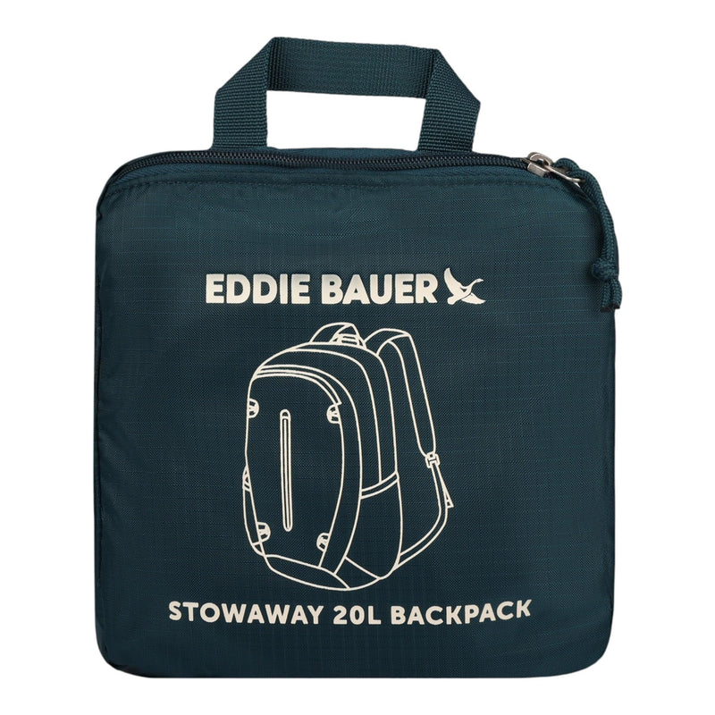 Eddie Bauer Stowaway Packable Backpack | Travel | Outdoor | Lightweight | Foldable | Durable | Ripstop Polyester | 20L - Marine