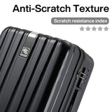 Hanke 14 Inch Underseat Carry On Luggage with Wheels Hard Shell Suitcases Carry On Bag Lightweight Small Mini Suitcase Tsa Luggage for Travel.（Jet Black）