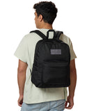 JanSport SuperBreak Plus Backpack with Padded 15-inch Laptop Sleeve and Integrated Bottle Pocket - Spacious and Durable Daypack for Work and Travel - Monochrome Black