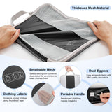 8 Set Compression Packing Cubes for Travel Essentials,Compressible Expandable Packing Cubes for Suitcase,OlarHike Luggage Organizer Bags for Travel,Handy Helper for Organizing Clothes(Black)