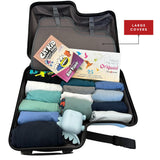 Cegali Itsy Rider 20" Ride-on Suitcase for Kids with Double Spinner Red Wheels (Blue Flyer)