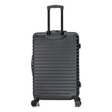 InUSA DEEP Luggage with GEL Handle | Spacious Traveling Suitcases Travel Suitcase with Dual Spinner Wheels and Studs | 28 Inch Large Hardside Luggage | Black