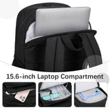 abshoo 32L Big Student Laptop Backpack For College Men Women Middle High School Teen Bookbag Travel Backpack Daypack (Black)