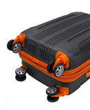 Rockland London Hardside Spinner Wheel Luggage, Charcoal, Carry-On 20-Inch