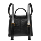 Fossil Women's Parker Eco Leather Convertible Large Backpack Purse Handbag, Black (Model: ZB1515001)