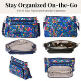 Baggallini Original Everyday 11x 7.5 Crossbody Bags for Women RFID Protected Washable Lightweight Nylon Zippered Travel Purse