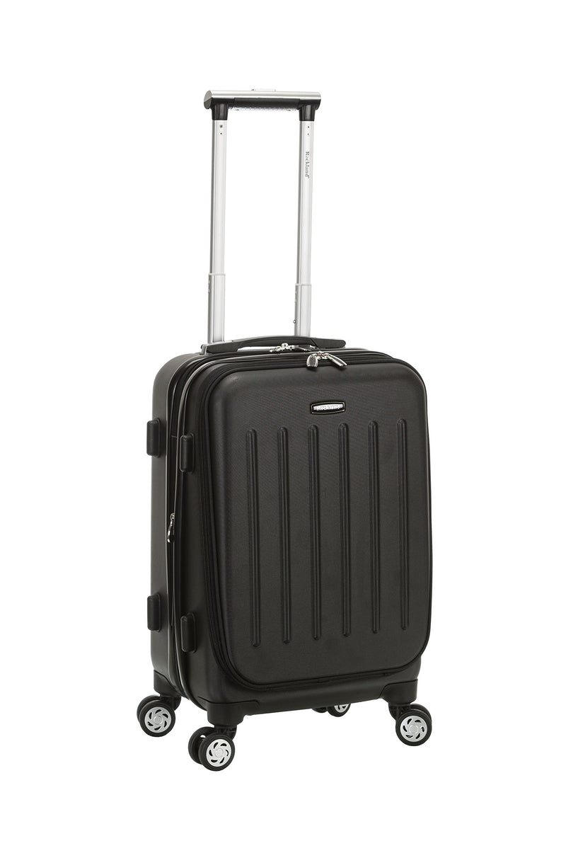 Rockland Titan Hardside Carry-On Spinner Luggage, Black, Carry-On 19-Inch (F2401-BLACK)