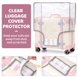 Miss.Box Vintage Luggage Set with Wheels, Retro Suitcase, Vintage Travel Luggage Set, Stylish Vintage Luggage Set for Women and Men (White, 14inch&18inch)