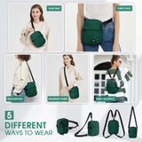 KALIDI Crossbody Sling Bag for Women Men Multi Position Small Purse Waist Fanny Pack with Adjustable Strap