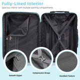 LARVENDER Luggage Sets 6 Piece, Expandable PC+ABS Hardside Multicolor Suitcase Sets with TSA Lock Double Spinner Wheels, Cotton Candy