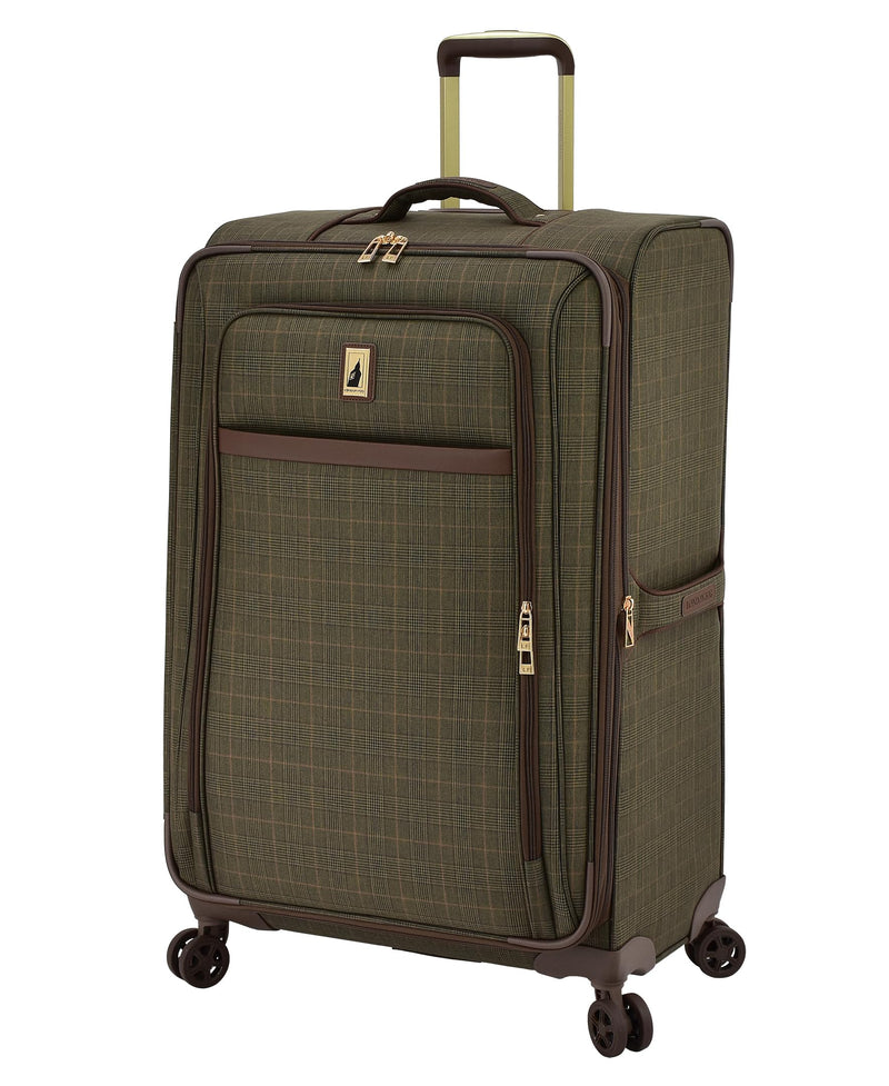 London Fog Brentwood IV 29" Expandable Spinner Softside Suitcase, Sedona Bronze
