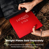 Hanzo Weighted Backpack for Rucking, Fitness Training, Hiking, Walking, Workouts. Adjustable Rucksack Weight Plate Backpack