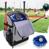 GOBUROS Baseball Backpack Holds Up to 4 Bats, Softball Bat Bag with Separate Shoe Space and Multiple Pockets for Essentials