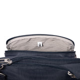 Baggallini Securtex Anti-Theft Crossover Crossbody Bag for Travel 11”W x 8.5”H, RFID, Built-in Wallet, Locking Zippers