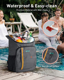 TOURIT Cooler Backpack Insulated 30 Cans, Lightweight Leak Proof Travel Cooler Bag, Soft Waterproof Backpack Cooler for Men Women, Camping Hiking Beach Travel Picnic