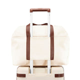 Samsonite Virtuosa Weekender Duffel Overnight Bag with Laptop Computer Sleeve, Off White