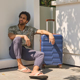 Vipbox Luggage Sets 2 Piece 20/28 Inch (3-YEARS VIP SERVICE) Hardside Expandable Lightweight Ultra Durable 100% Polycarbonate Carry On Travel Suitcase with Spinner Wheels TSA Lock, Classic Blue