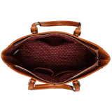 Badgley Mischka Julia Vegan Leather Weekender Duffel Bag for Travel (Brown)