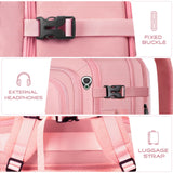 YGSNTG Travel Backpack for Women, 52L Carry On Backpack, Extra Large Expandable Travel Bag, 18.4 Inch TSA Flight Approved Luggage Personal Item Size with USB, Teacher Business Daypack, Pink