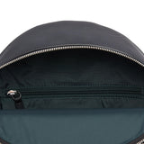 Lacoste Women's Daily Lifestyle Coated Canvas Backpack, Black, One Size