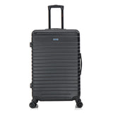 InUSA DEEP Luggage with GEL Handle | Spacious Traveling Suitcases Travel Suitcase with Dual Spinner Wheels and Studs | 28 Inch Large Hardside Luggage | Black