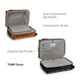TUMI - 19 Degree Lite 4 Wheel Luggage - Lightweight and Highly Durable, Modern Contour, Hard Shell Men's and Women's Suitcase - 21.75" International Carry-On, Black Graphite