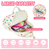 KingCheer Mini Corduroy Backpack Bookbag School Bag for Toddlers Girls and Boys Preschool Daycare Kindergarten 13'' H Lightweight Fits for Folder(Dinosaur-Beige Corduroy)