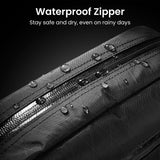 tomtoc 1.5L X-Pac Sling Bag with RFID Blocking, Crossbody Bag Minimalist Chest Shoulder Pack for Men/Women, Water-resistant Lightweight Casual Funny Pack for Travel, Daily Commute