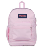 JanSport Cross Town Plus Backpack - Large Main Compartment, Side Water Bottle Pocket, 15-Inch Padded Laptop Sleeve - Pink Ice